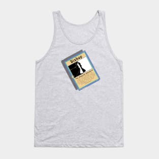 The Diagonal Daredevil Chess Bishop Trading Card Tank Top